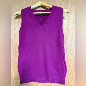 Express purple sweater vest